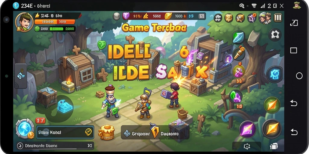 Screenshot menampilkan gameplay seru dan karakter menarik dalam 234E.