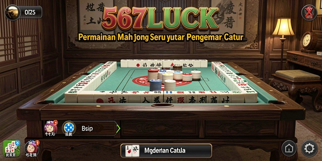 Tampilan gameplay Mahjong yang mendebarkan di 567LUCK.