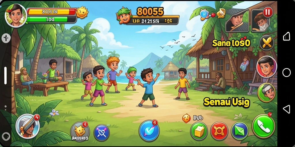 Tampilan menarik dari gameplay seru 8055.