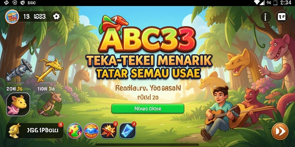 Screenshot gameplay ABC33 menampilkan tantangan Puzzle yang menarik.