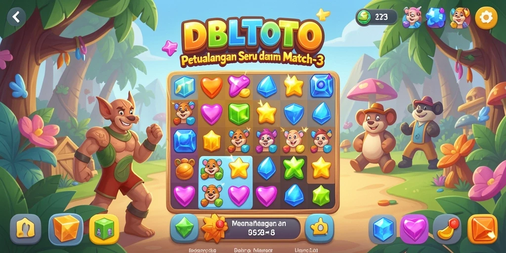 Tampilan menawan dari gameplay <strong>DBLTOTO</strong> yang penuh warna.