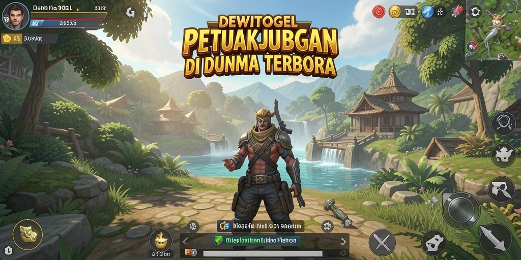 Tampilan gameplay mengesankan di DEWITOGEL dengan dunia terbuka.