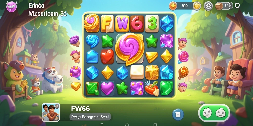Tampilan gameplay seru dan warna-warni dari FW66.