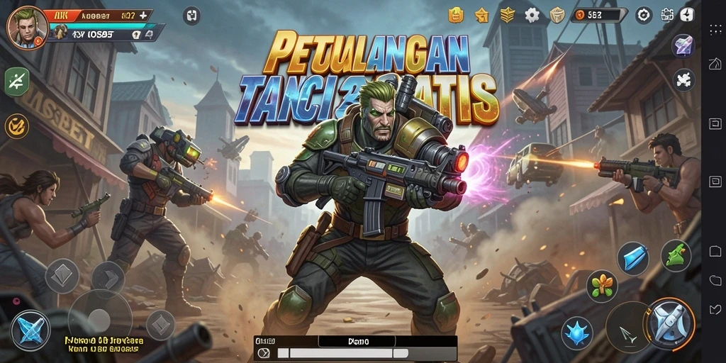 Tampilan mendebarkan dari gameplay aksi yang intens di IOSBET.