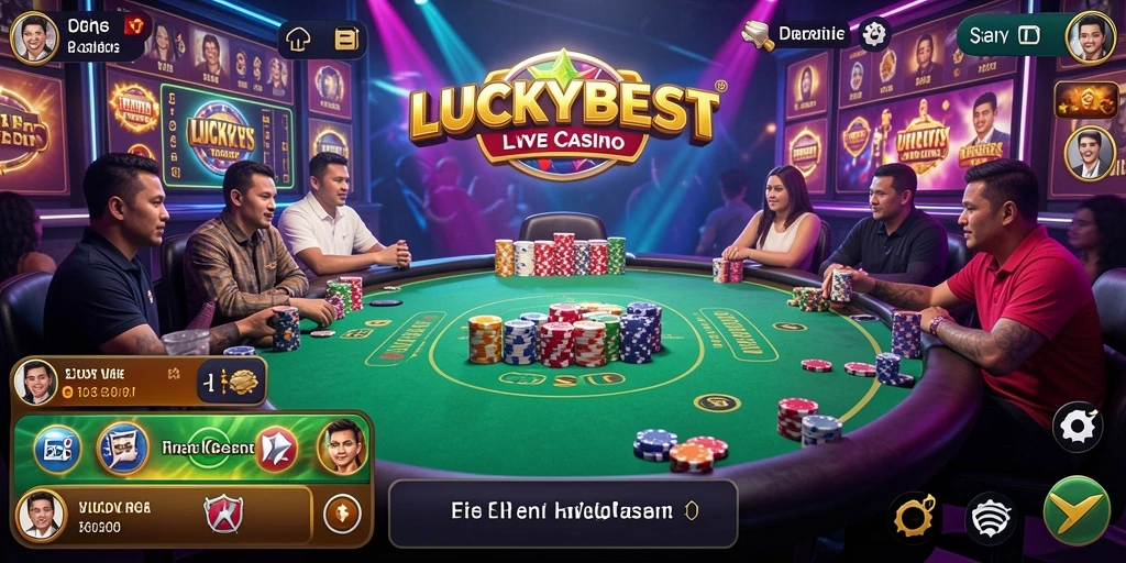 Gameplay menarik LUCKYBEST dalam suasana Live Casino.