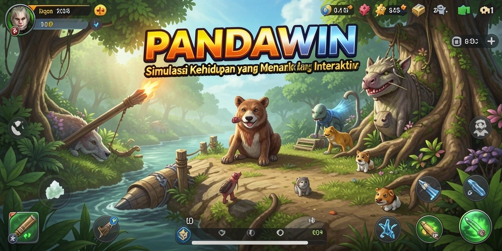Tampilan gameplay <strong>PANDAWIN</strong> yang menarik dan interaktif.