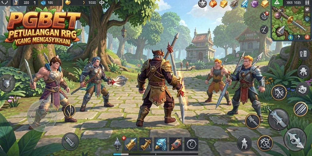 Screenshot PGBET menampilkan aksi seru dalam pertempuran RPG.