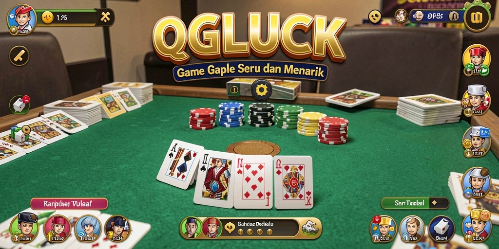 Tampilan gameplay QGLUCK yang seru dan interaktif.