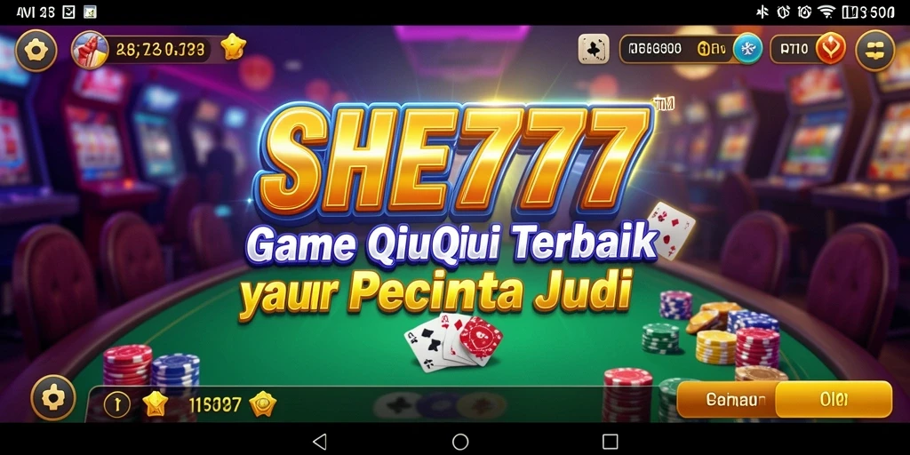 Screenshot gameplay SHE777 menampilkan keseruan permainan QiuQiu.