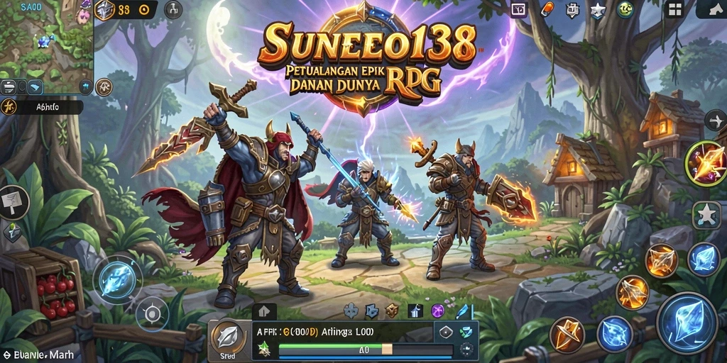Tampilan menarik dari gameplay RPG di SUNEO138.