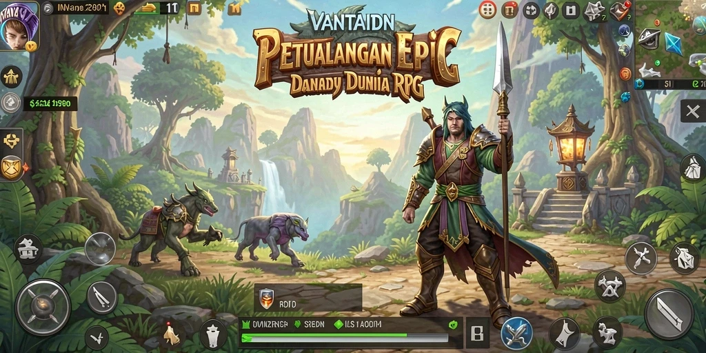 Tangkapan layar VANTAIDN menampilkan pertarungan epik dalam dunia RPG yang menakjubkan.