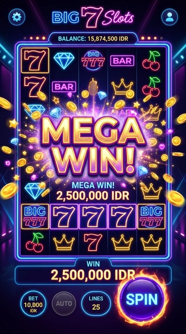 Tampilan aplikasi big777 yang modern dan menarik.